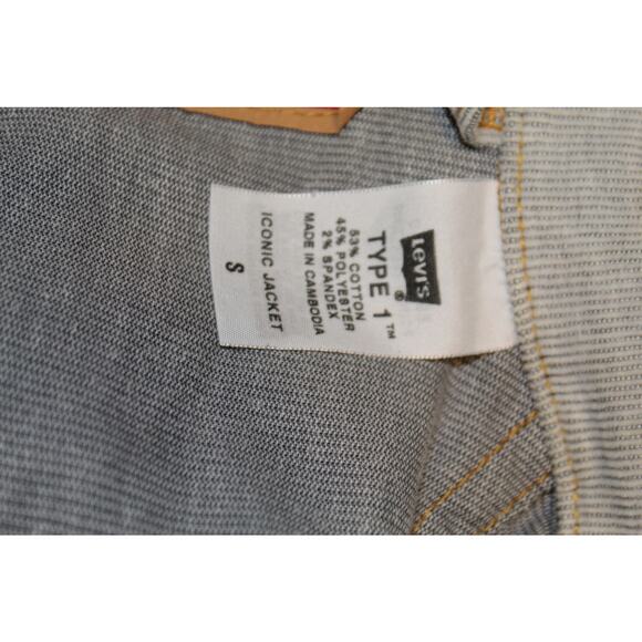 Vintage Levi’s Type I Iconic Corduroy Trucker Jacket Women’s Small Mushroom Gray - Picture 6 of 6